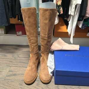 Brand new Stuart weitzman Keegan camel boots size 8